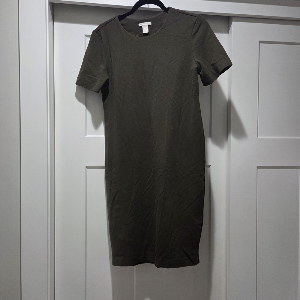 H&M Olive Midi Dress